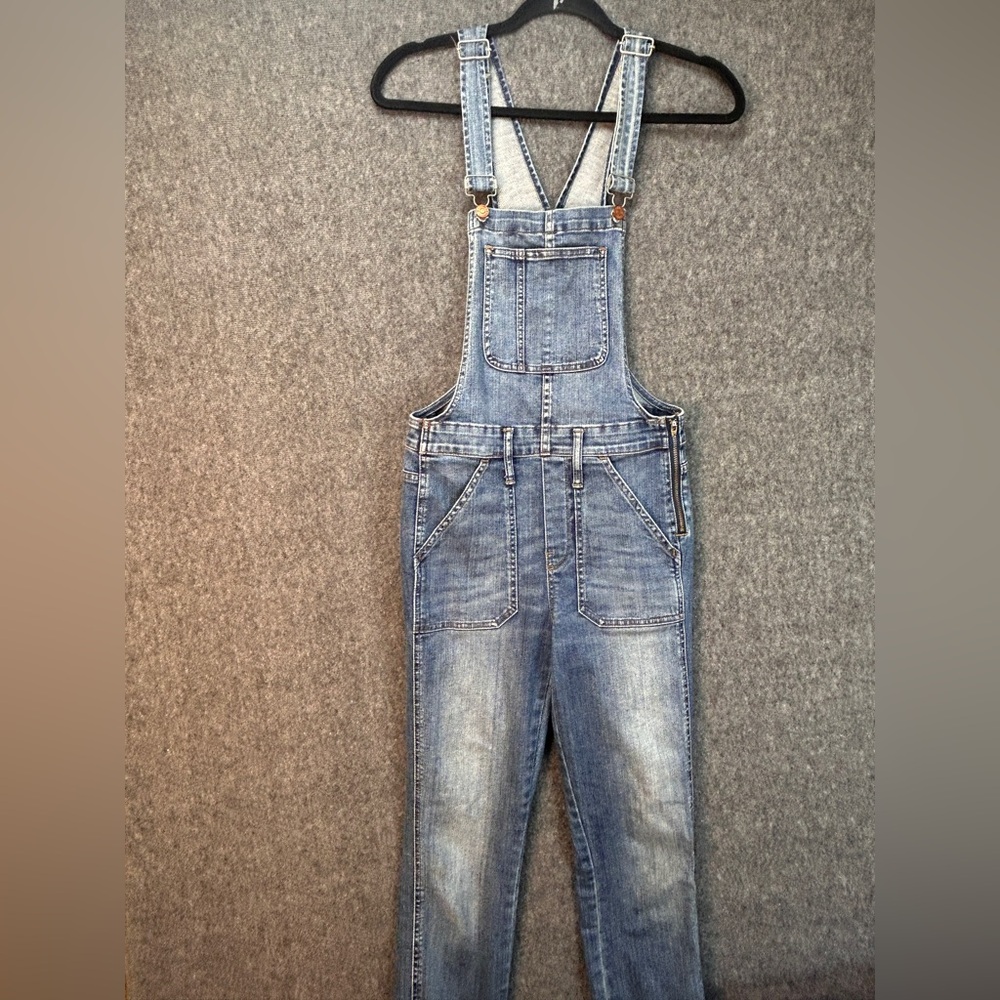 Madewell Denim Overalls Womens Small Blue Bib Adjustable Straps Slim Leg Q7691